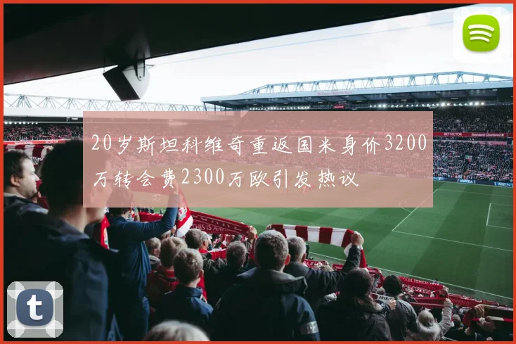 20岁斯坦科维奇重返国米身价3200万转会费2300万欧引发热议